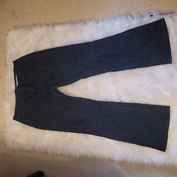 DKNY Dark Denim Bell Bottom Jeans - Picture 1 of 3